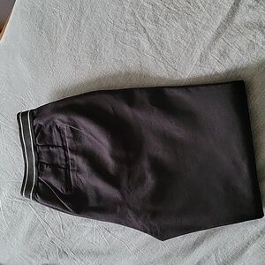 Zara stripe waist black ankle pants in size M.